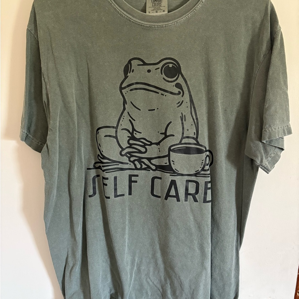 Green Frog Self Care T-Shirt